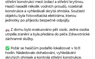 Pomoc pro Lenku a její dcery po požáru domu