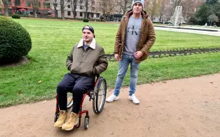 Nový vozík a start do nového života pro Michaela
