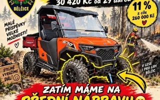 Pomozte hasičům z Bělčic pořídit zásahovou čtyřkolku