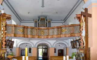 Oprava varhan v Louňovicích p. Blaníkem, v kostele NPM, rodišti J.D.Zelenky