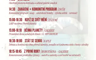 Podpořili jste Festival Lidskosti 2026: PŘERODY v Brně