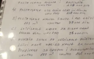Střecha pro český etnodům v srbské vesnici Kruščica