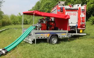 Velkokapacitní čerpadlo pro JSDH Všestary - zřizování čerpacích stanovišť