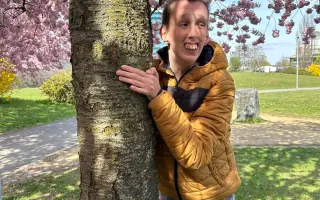Lehký vozík pro syna Ondřeje, abychom  mohli zůstat v pohybu.