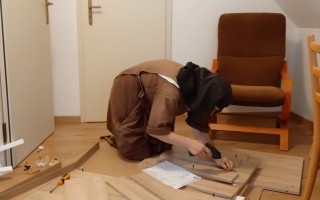 Dláždění klášterního areálu bosých karmelitek