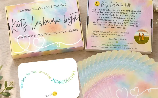 Podpoř vznik Karet laskavého bytí – moudrost Ladislava Sládka v nich žije dál