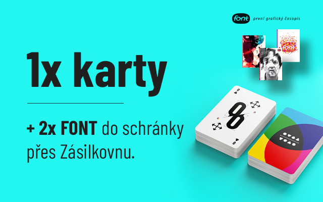CMYK cards do schránky a dva starší výtisky FONTu
