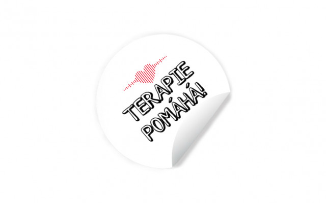 Samolepka "Terapie pomáhá"
