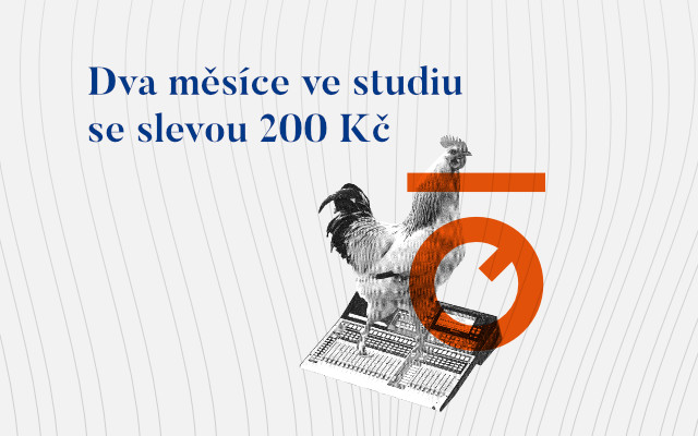 Dva měsíce ve studiu se slevou 200 Kč