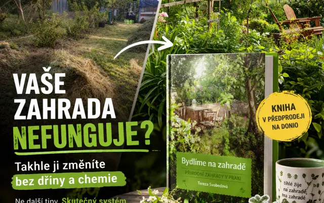 „Kniha, která promění vaši zahradu v místo plné přírody, života a zdravé půdy.“