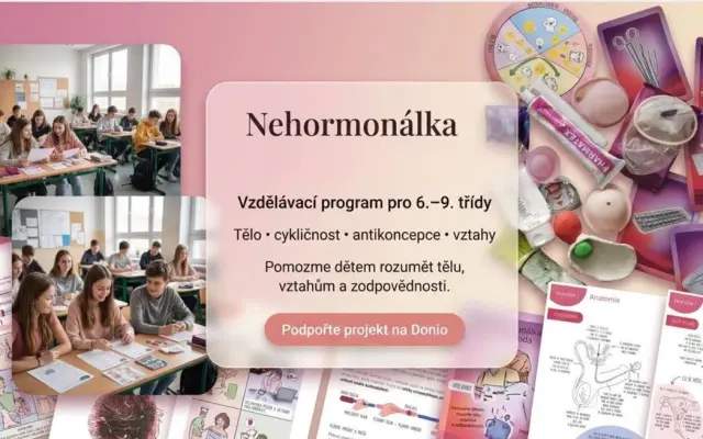 Dostaňte s námi do škol program Antikoncepce, fungování těla a vztahy