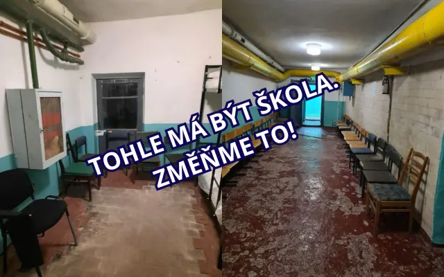 POMOZTE VYBAVIT PODZEMNÍ ŠKOLY A KRYTY