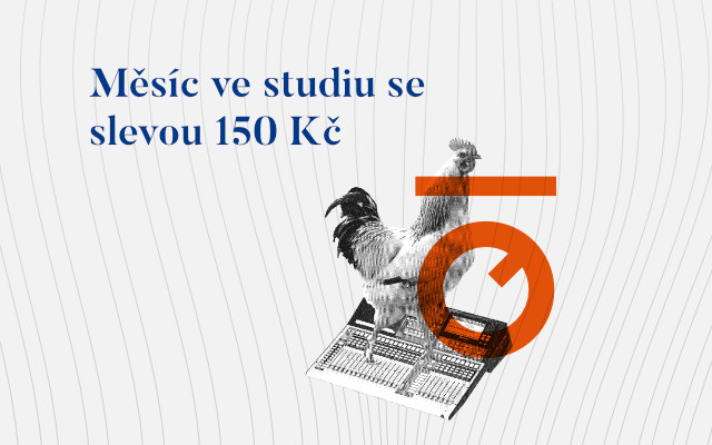 Měsíc ve studiu se slevou 150 Kč