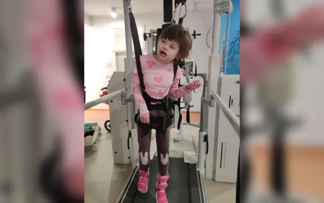 Robotická rehabilitace Lokomat pro Kačenku