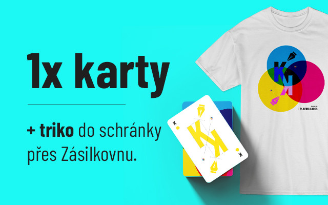CMYK cards do schránky s trikem