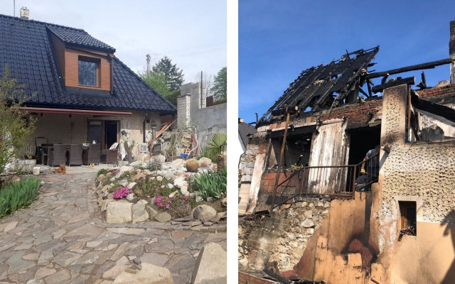 Při požáru přišla rodina se 3 dětmi o vše - POMOZME jim postavit nový domov