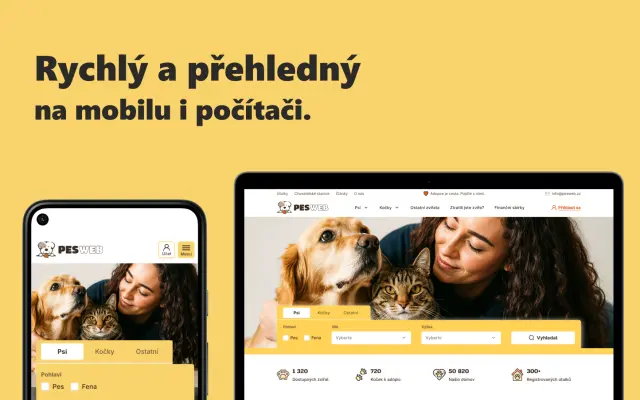 Pomozte nám vytvořit nový PesWeb.cz — domov pro tisíce opuštěných psů a koček
