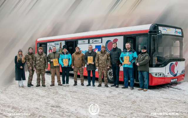 Hygienický autobus pro nově osvobozené oblasti