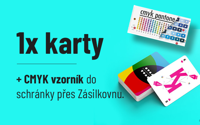 CMYK cards do schránky a vzorník CMYK