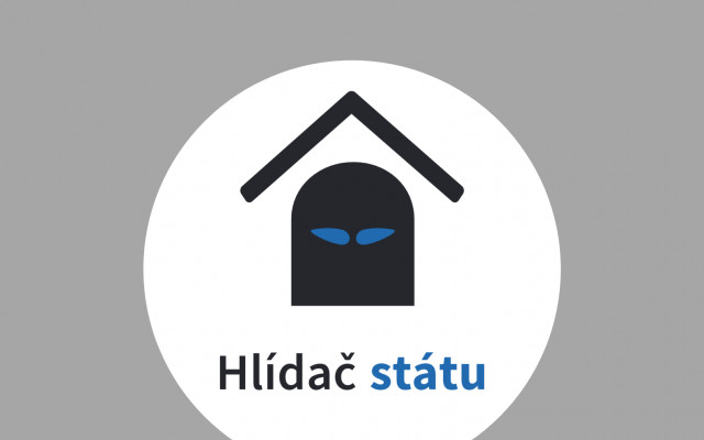 Samolepka Hlídače státu s osobním věnováním od Michala Bláhy