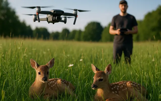 Dron = naděje pro srnčata, netopýry, ptáky a stromy