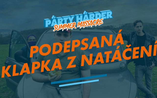 Podepsaná klapka z natáčení
