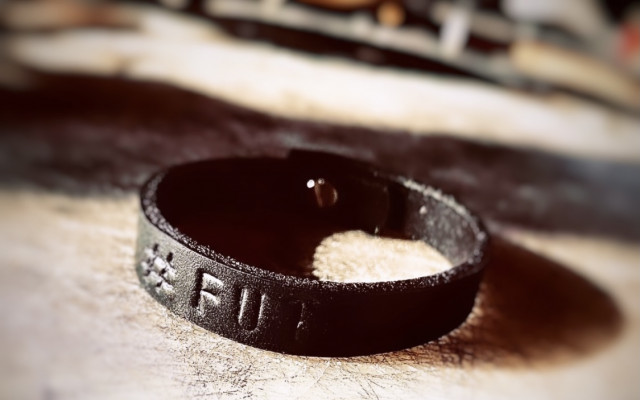 Kožený náramek FuTr + taška FuTr