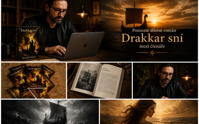 Pomozte dostat román Drakkar sní mezi čtenáře
