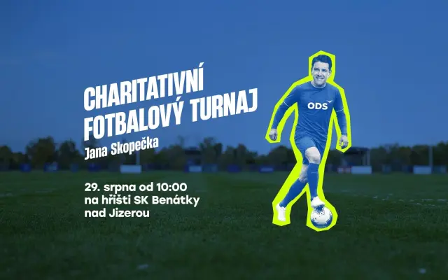 Charitativní fotbalový turnaj Jana Skopečka v Benátkách nad Jizerou 2026