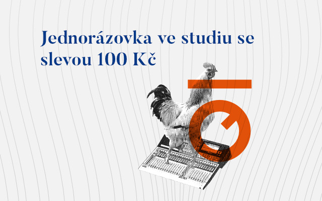 Jednorázovka ve studiu se slevou 100 Kč