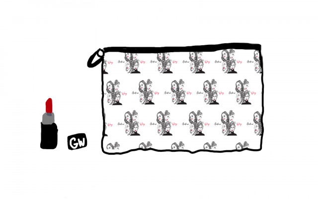 Kosmetická taštička taktéž s ilustrací z bookletu
