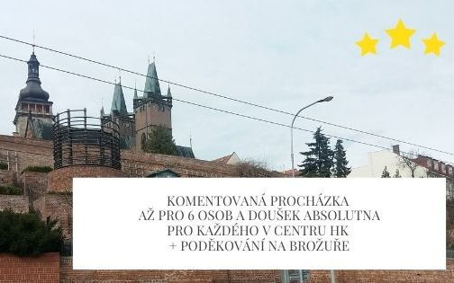 Komentovaná procházka až pro 6 osob a doušek Absolutna pro každého přímo v HK + poděkování na tištěném vydání brožury