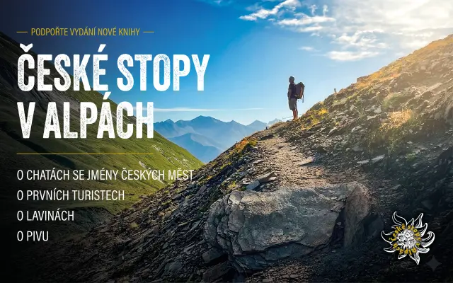 Podpořte vydání knihy České stopy v Alpách