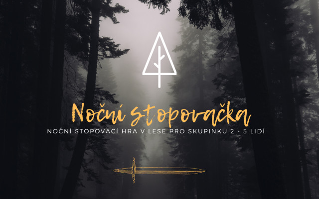 Noční stopovací hra v lese pro skupinku 2-5 lidí