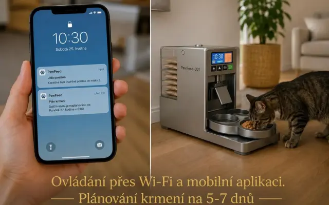 Podpořte vývoj chytrého kapsičkomatu PawFeed-001
