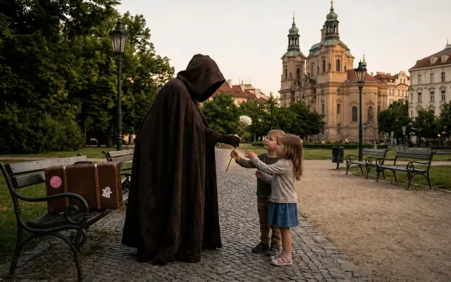 Pomozte tajemnému návštěvníkovi rozzářit ulice Prahy!