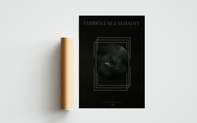 Autorský plakát Vykřičet se z temnoty