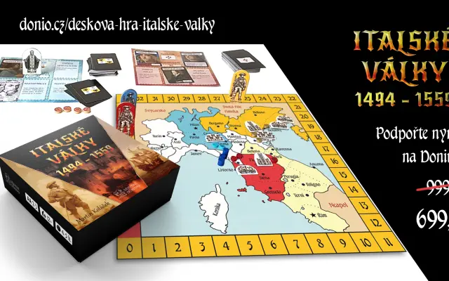 Podpořte vydání deskové hry „Italské války 1494 – 1559“
