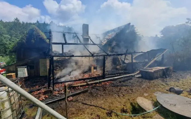 Pomoc rodině z Lubné, které shořel domov