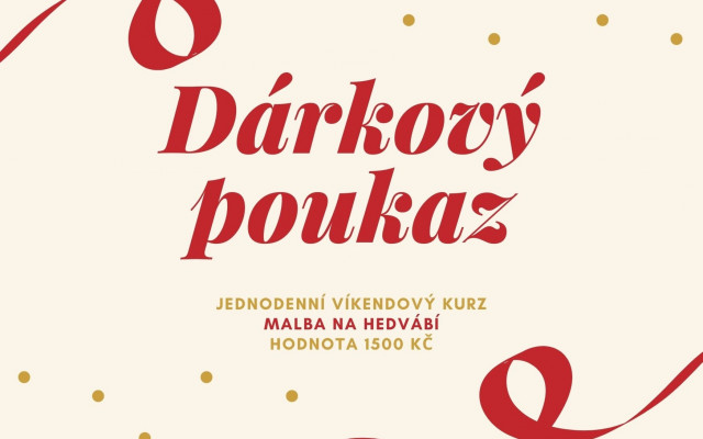 Dárkový poukaz na Kurz malby na hedvábí