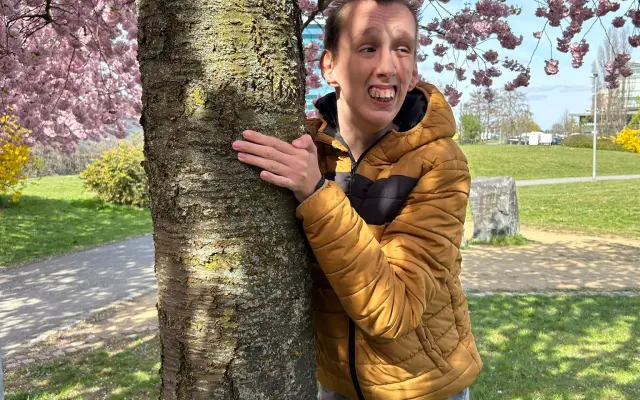 Lehký vozík pro syna Ondřeje, abychom  mohli zůstat v pohybu.