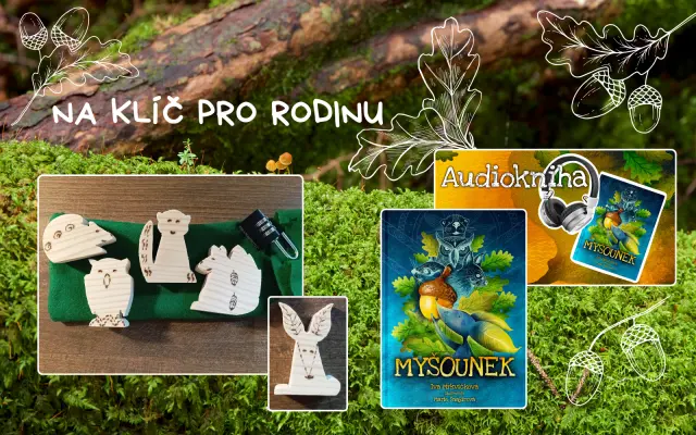 knižní únikovka na klíč pro rodinu & kniha & audiokniha