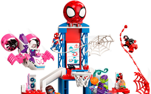 LEGO Spider-Man a pavoučí základna pro Míšu, 7 let