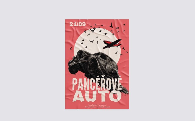 Pancéřový trailer + e-plakát Pancéřové auto