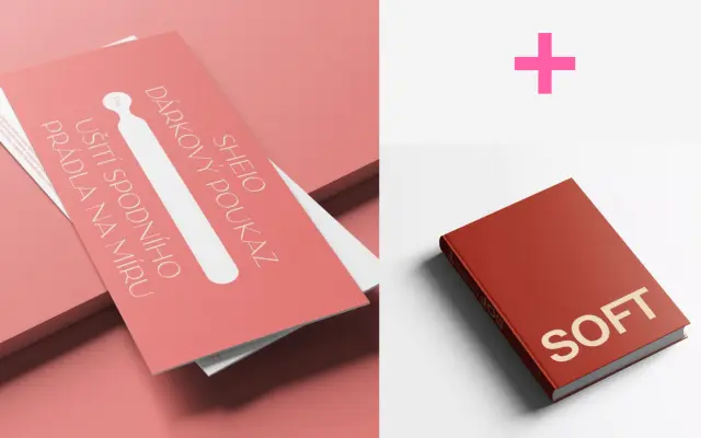 1x SOFT PRÁDLO: kniha Soft + voucher v hodnotě 500 Kč na ušití prádla značky SHEIO