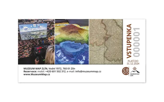 Vstupenka do Muzea Map Zlín