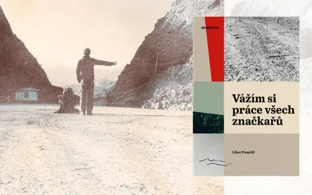 Výtisk knihy Vážím si práce všech značkařů s podpisem autora