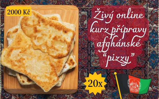 Online kurz přípravy afghánské "pizzy"