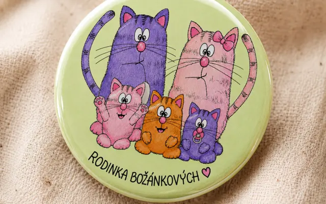 Magnetky RODINKA BOŽÁNKOVÝCH (3 kusy - pro děti)