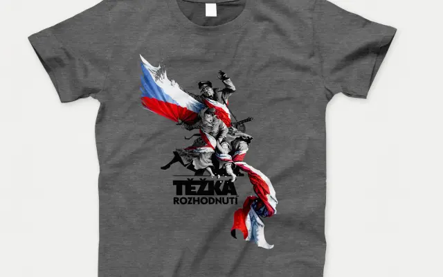 Triko s motivem titulní stránky komiksu TĚŽKÁ ROZHODNUTÍ